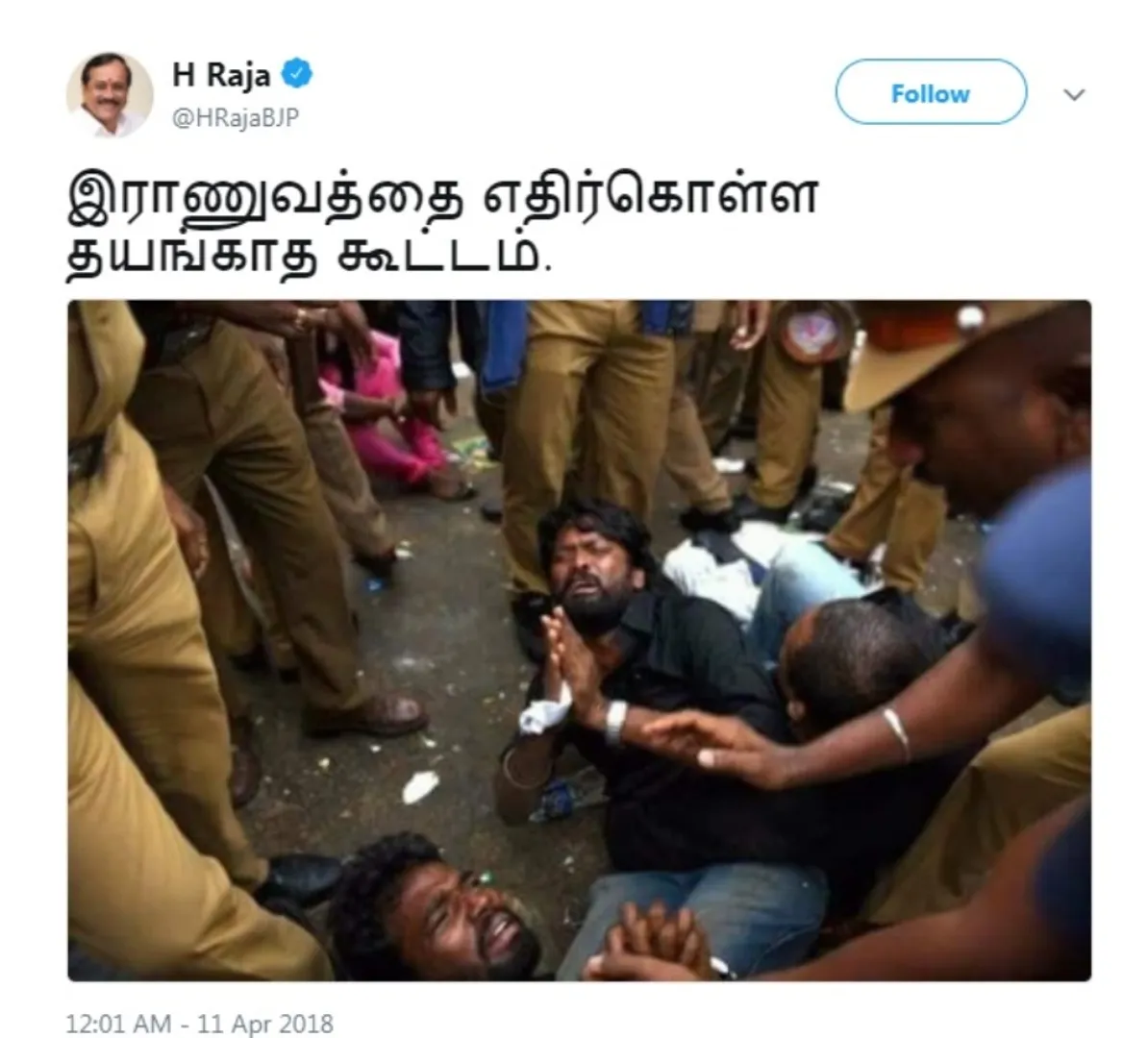 h.raja tweet